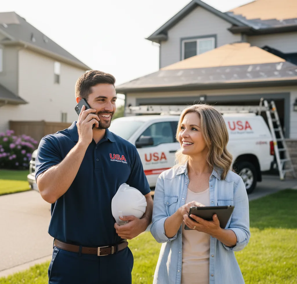 USA Roof Repair Experts customer support in Riner